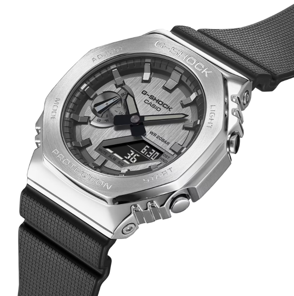 GShock GM2100-1ASW Watch Black Silver