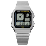 Casio A130WE-1A Watch Silver Black