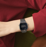 Casio A168WGG-1BVT Watch Silver Black