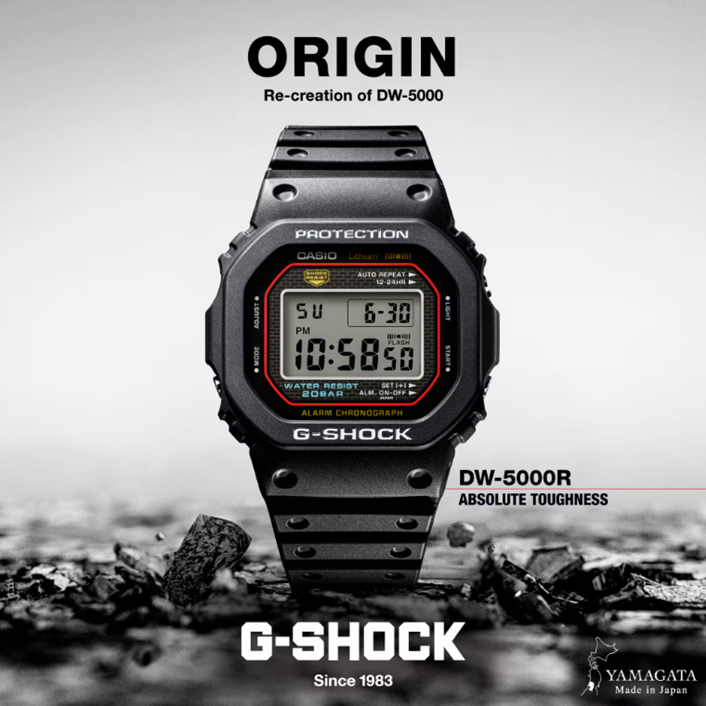 Gshock DW5000R-1A Watch Black