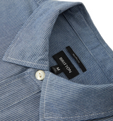 Brixton Trademark Longsleeve Shirt Blue Stripe