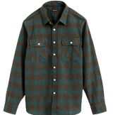 Brixton Bowery Flannel Ocean S