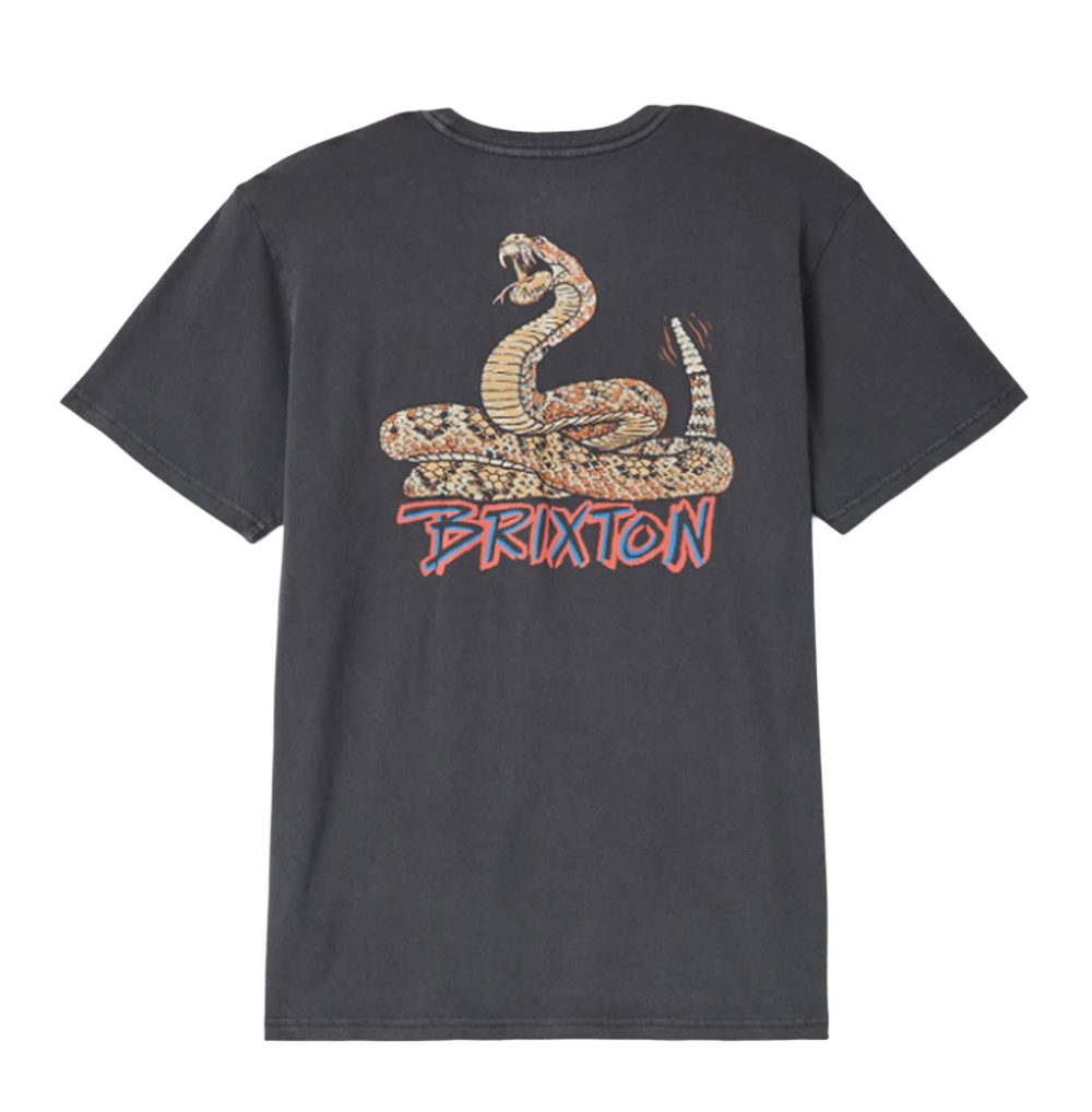 Brixton Rockton Standard SS Tshirt Black Washed M