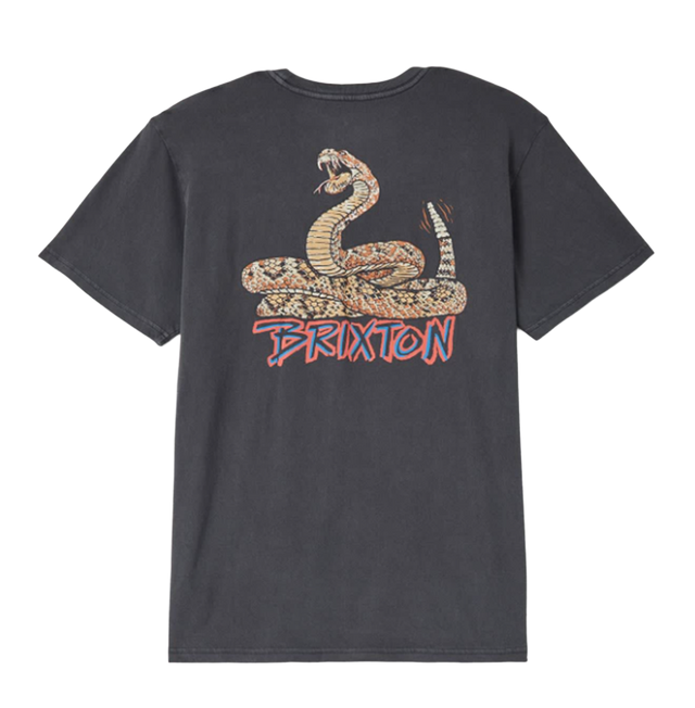 Brixton Rockton Standard SS Tshirt Black Washed