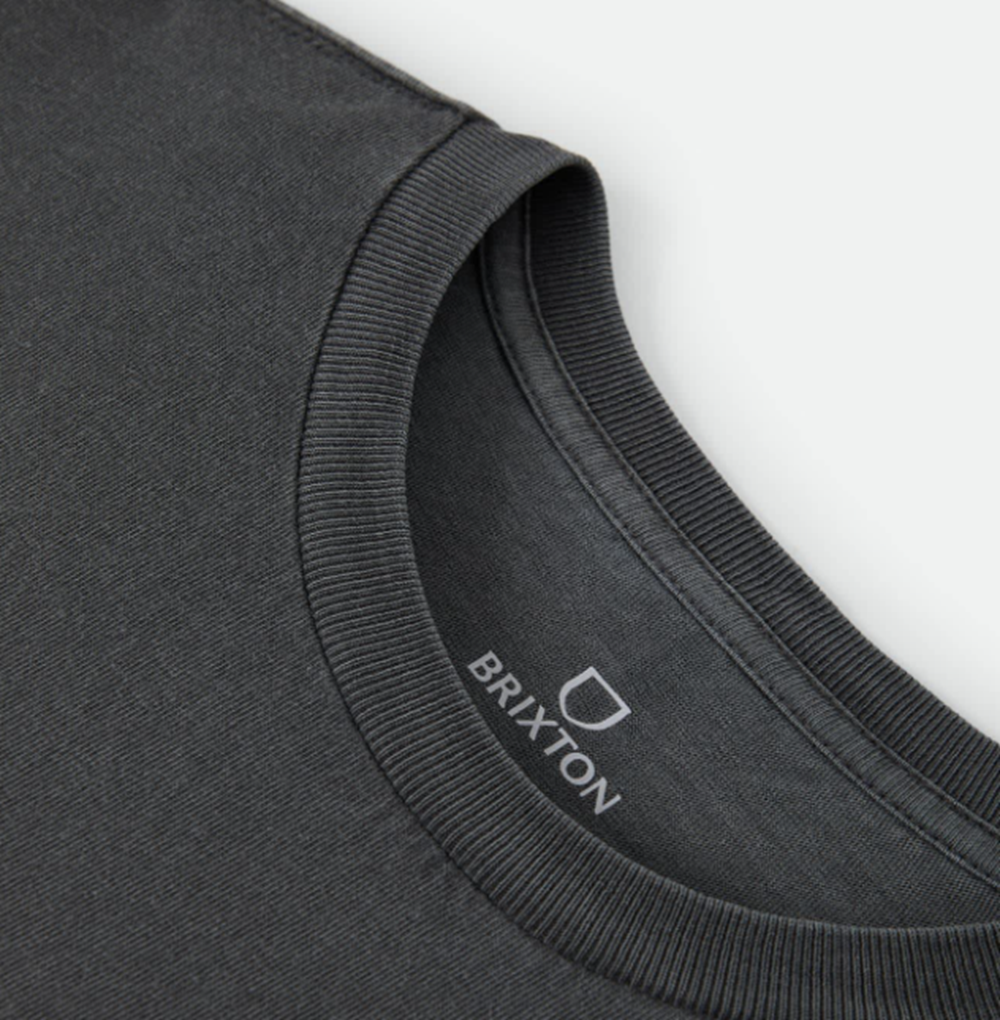 Brixton Rockton Standard SS Tshirt Black Washed