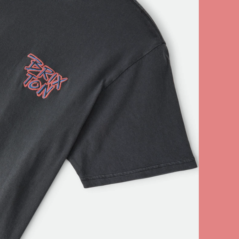 Brixton Rockton Standard SS Tshirt Black Washed