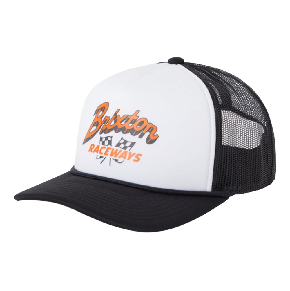 Brixton Clemont Trucker Hat Black White