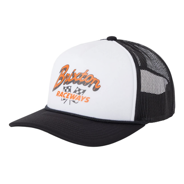 Brixton Clemont Trucker Hat Black White