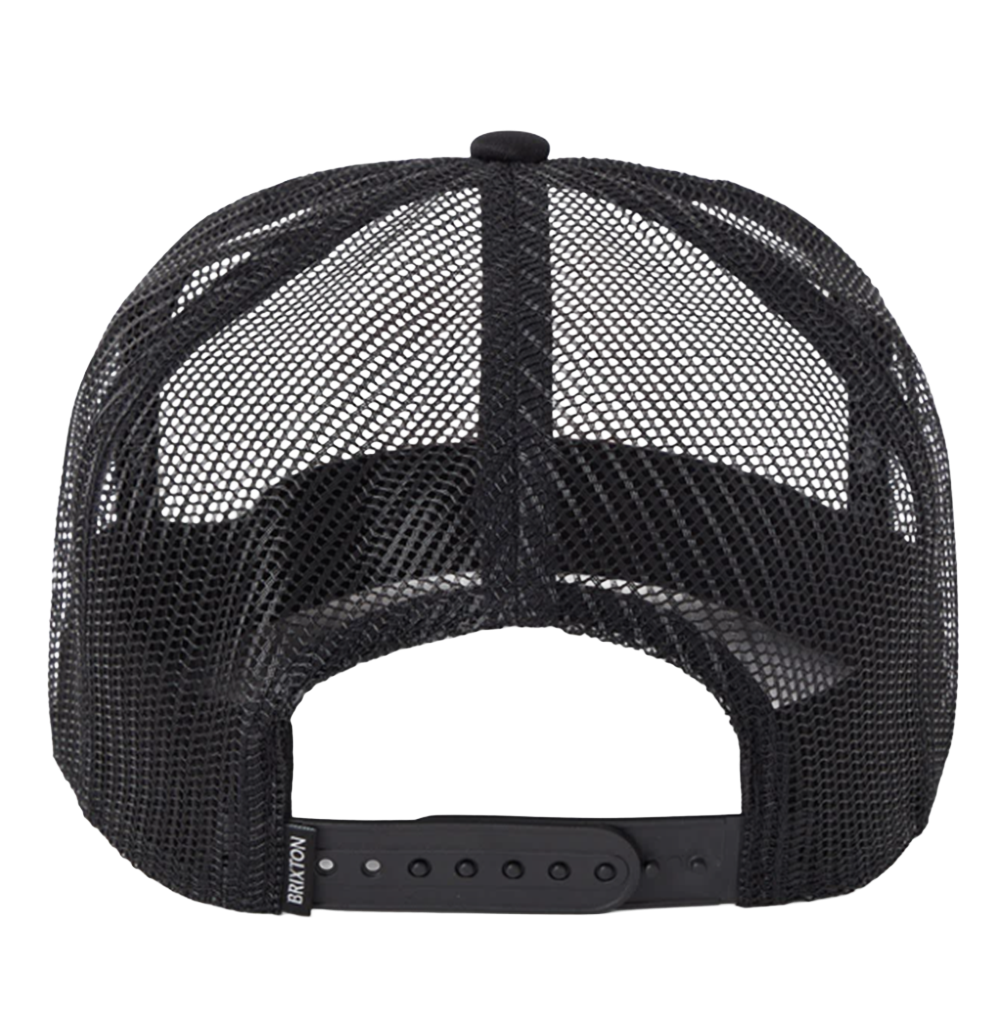Brixton Clemont Trucker Hat Black White