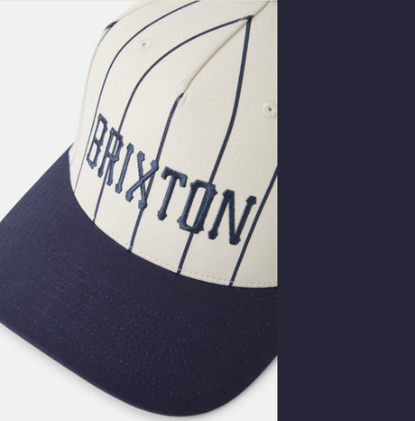 Brixton Homerun Hat Snapback White Navy