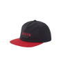 Brixton Blocked Hat Snapback Black Red