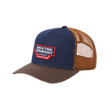 Brixton Reeves Trucker Hat Denim Caramel