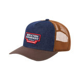 Brixton Reeves Trucker Hat Denim Caramel