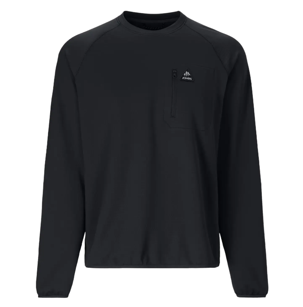 Jones Flagship Grid Fleece Crewneck Mens Black L