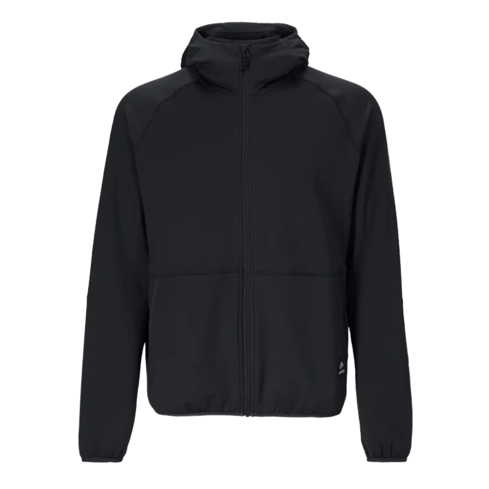 Jones Flagship Grid Fleece Hooded Jacket Mens Black M