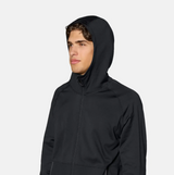 Jones Flagship Grid Fleece Hooded Jacket Mens Black