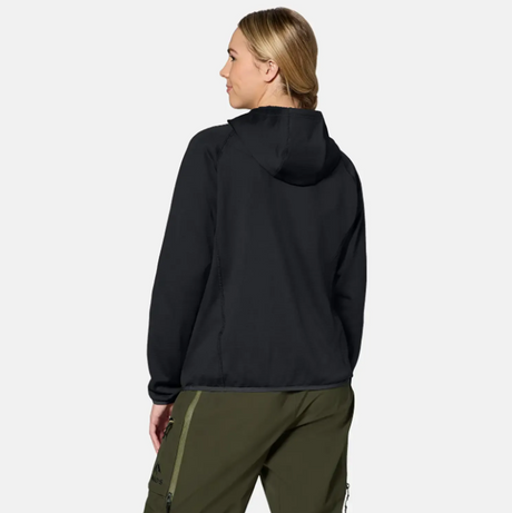 Jones Flagship Grid Fleece Hooded Pullover Womens Black
