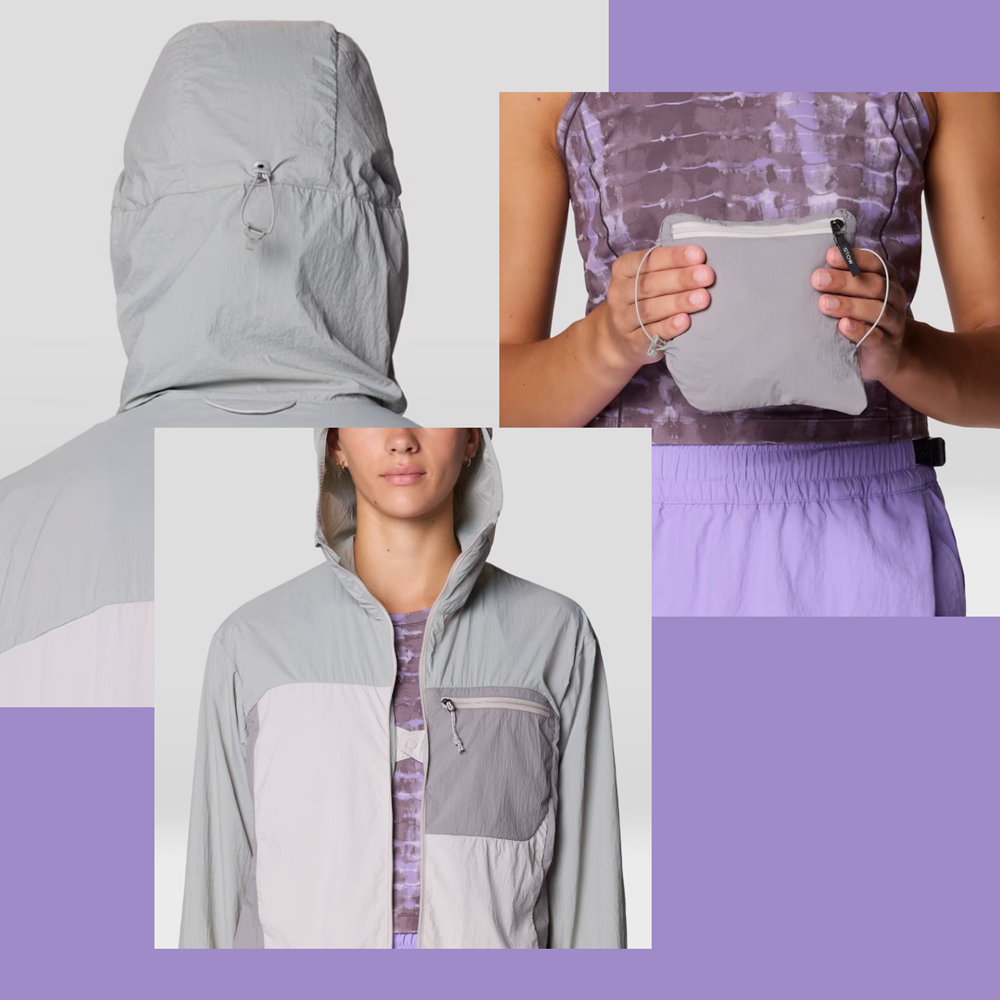 Mountain Hardwear Wind Veil Hooded Jacket Womens Grey
