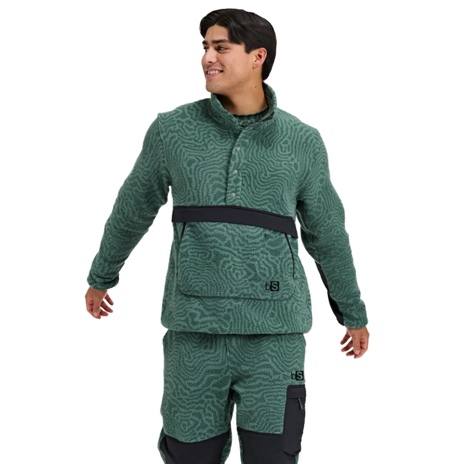 Blackstrap Caldera Sherpa Fleece Pullover Mens Obsidian L