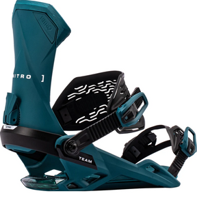 Nitro Team Snowboard Bindings 2027 Deep Teal Large
