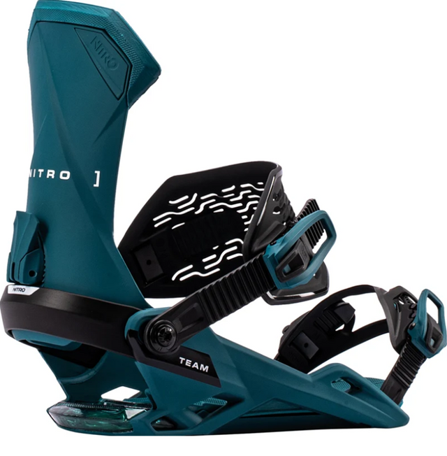 Nitro Team Snowboard Bindings 2027 Deep Teal Large