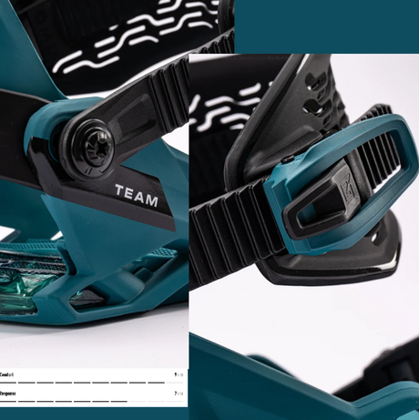 Nitro Team Snowboard Bindings 2027 Deep Teal Large