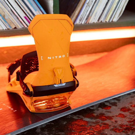 Nitro Team Snowboard Bindings 2027 Vivid Orange Large