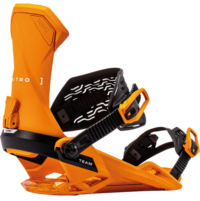 Nitro Team Snowboard Bindings 2027 Vivid Orange Large