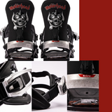 Nitro Motorhead One Snowboard Binding 2027 Black Silver Large