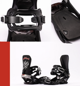 Nitro Motorhead One Snowboard Binding 2027 Black Silver Medium