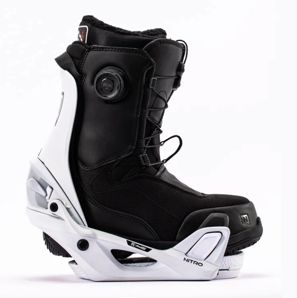 Nitro StepOn Bindings Womens 2027 White Medium