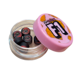 PipSqueak F1 Fingerboard Wheels Black Red 6.7mm