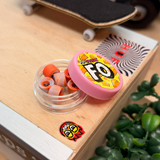 PipSqueak FO Fingerboard Wheels Orange Swirl 8.1mm