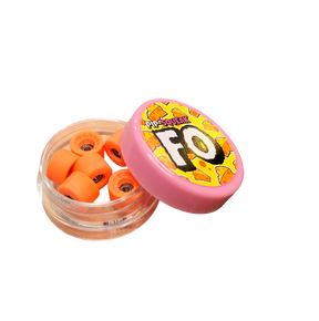PipSqueak FO Fingerboard Wheels Hard Boyz Orange 8.1mm