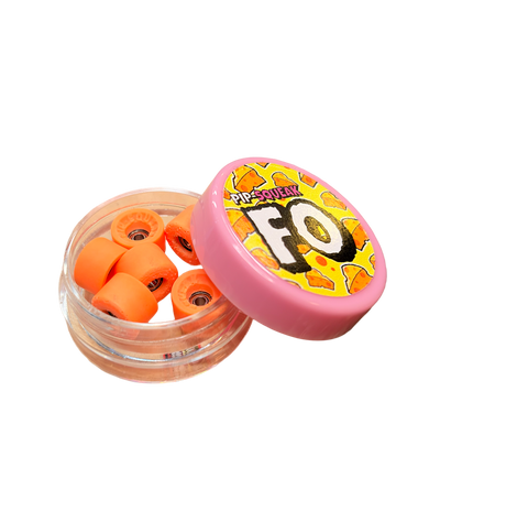 PipSqueak FO Fingerboard Wheels Hard Boyz Orange 8.1mm