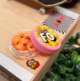 PipSqueak FO Fingerboard Wheels Hard Boyz Orange 8.1mm