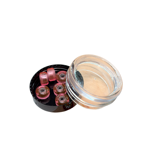 PipSqueak FR Fingerboard Wheels Clear Pink 7.4 Street