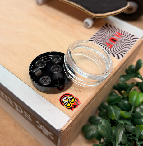 PipSqueak FR Fingerboard Wheels Black 7.6 Wide