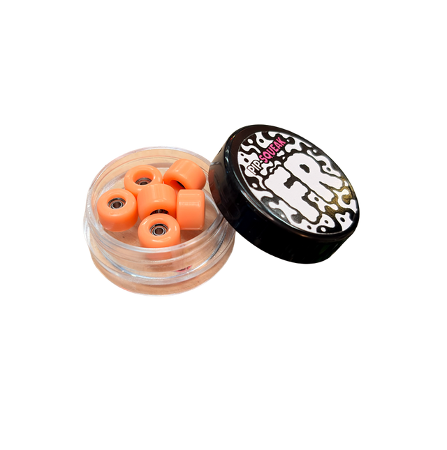 PipSqueak FR Fingerboard Wheels Orangesickle 7.6 Wide