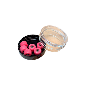 PipSqueak FR Fingerboard Wheels Bright Pink 7.6 Wide