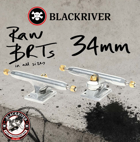 Blackriver Pro Fingerboard Trucks BRTs 3.0 Raw Edition 34mm