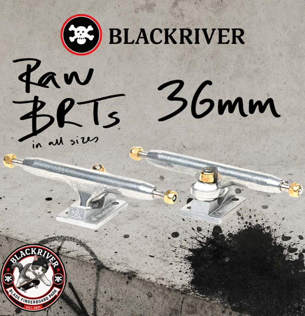 Blackriver Pro Fingerboard Trucks BRTs 3.0 Raw Edition 36mm
