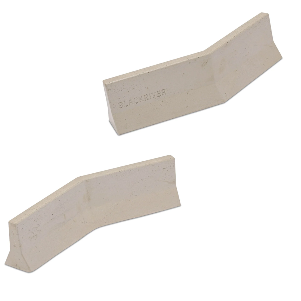 Blackriver Kinked Barrier Concrete Fingerboard Obstacle Grey 11inch