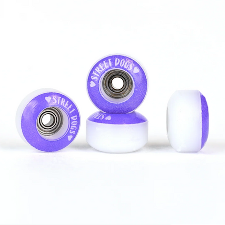 Blackriver Street Dogs Fingerboard Wheels Set Purple Love 7.75mm