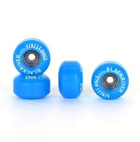 Blackriver Street Dogs Fingerboard Wheels Set Light Blue 7.75mm