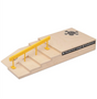 Blackriver Stair Set w Rail Fingerboard Ramp Nat Brown Yellow Flat