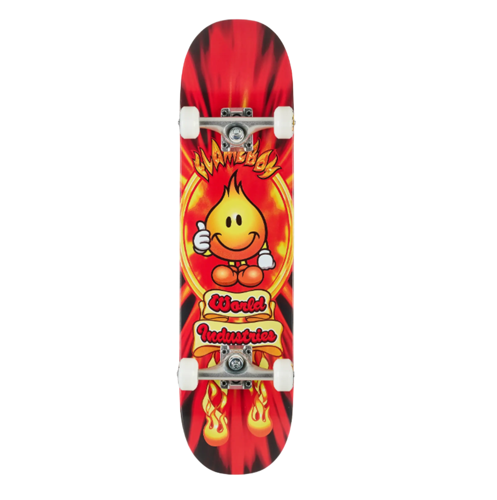 World Industries Flameboy V2 Skateboard Complete Black Red 7