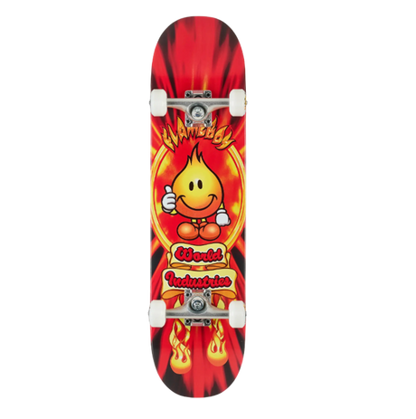 World Industries Flameboy V2 Skateboard Complete Black Red 7