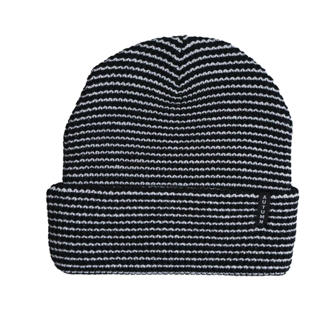 Autumn Stripe Beanie Black