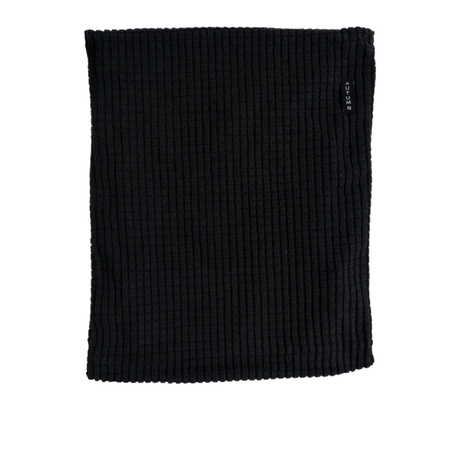 Autumn Grid Fleece Neck Gaiter Black